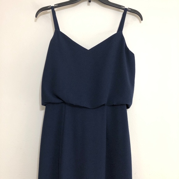 Dress the Population Gracelyn Blouson Hi Slit Gown - Picture 6 of 9